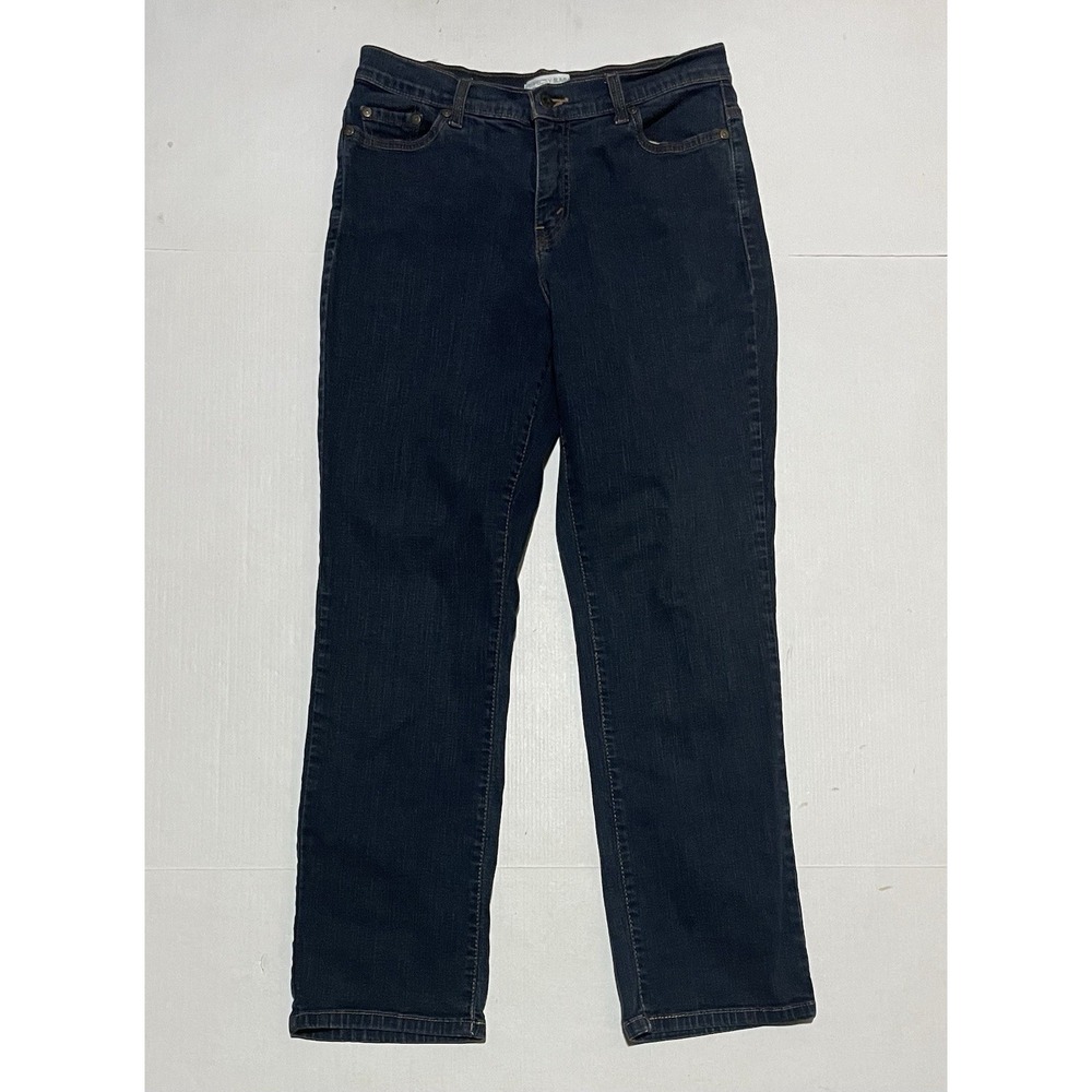 Levi's Womens 12 M Blue 512 Perfectly Slimming Straight Leg Stretch Denim Jeans